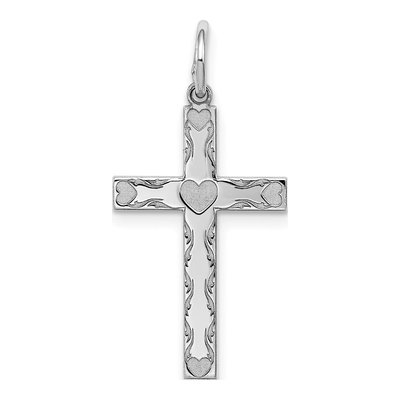 Sterling Silver Laser Cut Cross Pendant