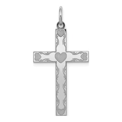 Sterling Silver Laser Cut Cross Pendant