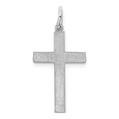 Sterling Silver Laser Cut Cross Pendant – view 5