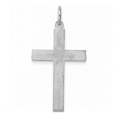 Sterling Silver Laser Cut Cross Pendant – view 5