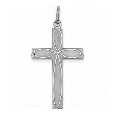 Sterling Silver Laser Cut Cross Pendant
