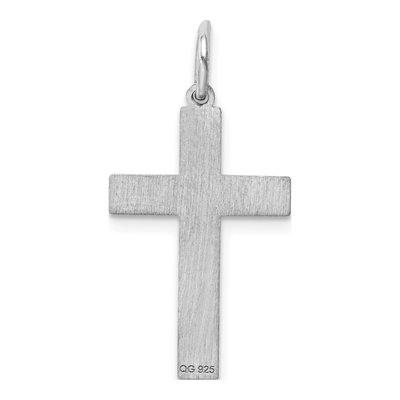 Sterling Silver Laser Cut Cross Pendant – view 5