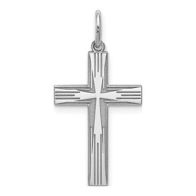 Sterling Silver Laser Cut Cross Pendant