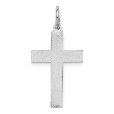 Sterling Silver Laser Cut Cross Pendant – view 5