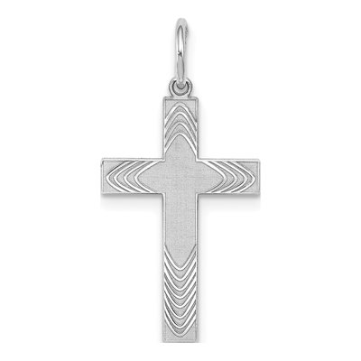 Sterling Silver Laser Cut Cross Pendant