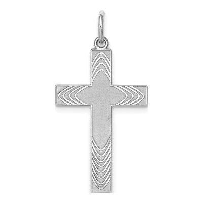 Sterling Silver Laser Cut Cross Pendant