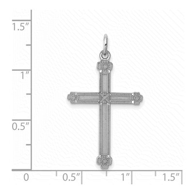 Sterling Silver Laser-Cut Cross Pendant – view 4