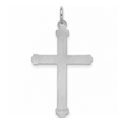 Sterling Silver Laser-Cut Cross Pendant – view 5