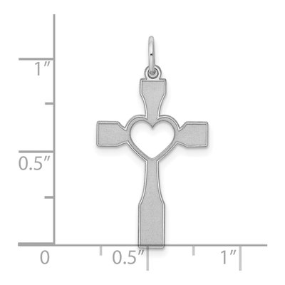 Sterling Silver Laser Cut Cross Pendant – view 4