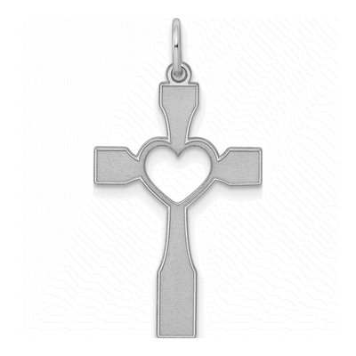 Sterling Silver Laser Cut Cross Pendant