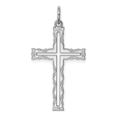 Sterling Silver Laser Cut Cross Pendant