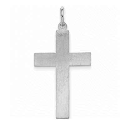 Sterling Silver Laser Cut Cross Pendant – view 5