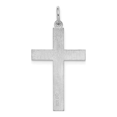 Sterling Silver Laser Cut Cross Pendant – view 5