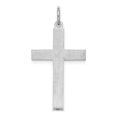 Sterling Silver Laser Cut Cross Pendant – view 5