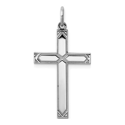 Sterling Silver Laser Cut Cross Pendant