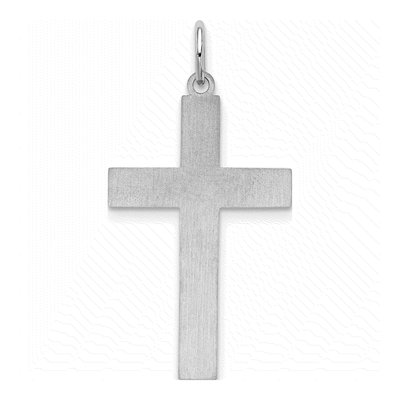 Sterling Silver Laser Cut Cross Pendant – view 5