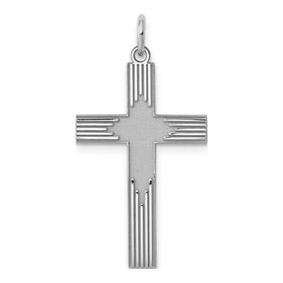 Sterling Silver Laser Cut Cross Pendant