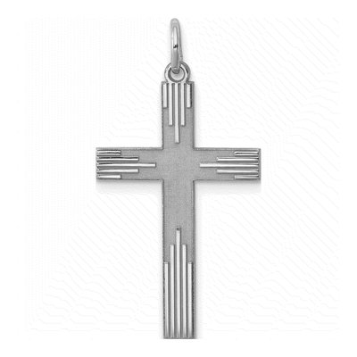 Sterling Silver Laser Cut Cross Pendant