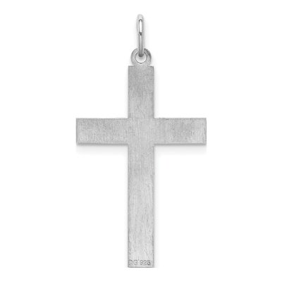 Sterling Silver Laser Cut Cross Pendant – view 5