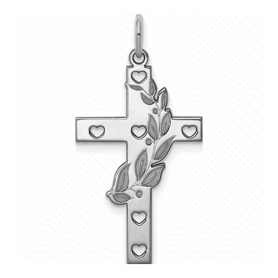 Sterling Silver Laser Cut Cross Pendant