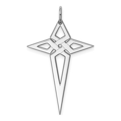 Sterling Silver Laser Cut Cross Pendant