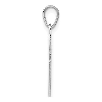 Sterling Silver Black Enamel Cross Charm – view 3