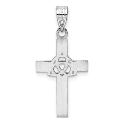 Sterling Silver Black Enamel Trilogy Cross Charm – view 5