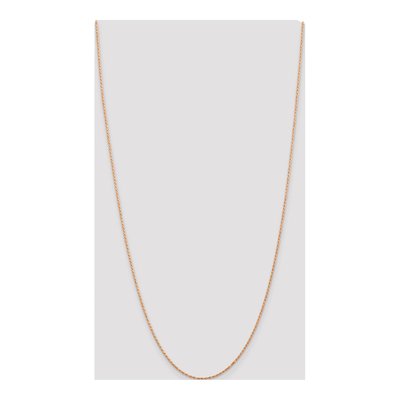 14K Rose Gold 1.5mm Diamond-Cut 30-inch Rope Chain – view 5