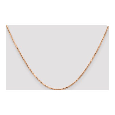 14K Rose Gold 1.8mm Diamond-Cut Rope Chain – view 5