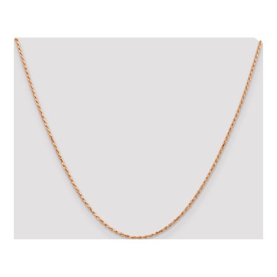 14K Rose Gold 1.8mm Diamond-Cut Rope Chain – view 5