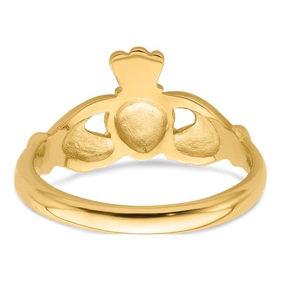 14K Yellow Gold Claddagh Ring – view 7