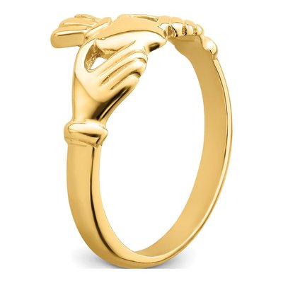 14K Yellow Gold Claddagh Ring – view 8
