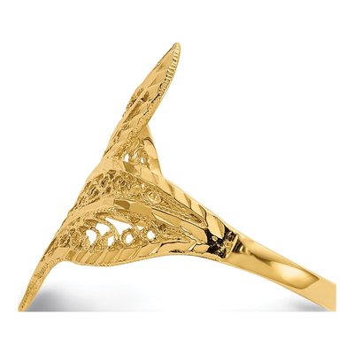 14K Yellow Gold Filigree Ring – view 4