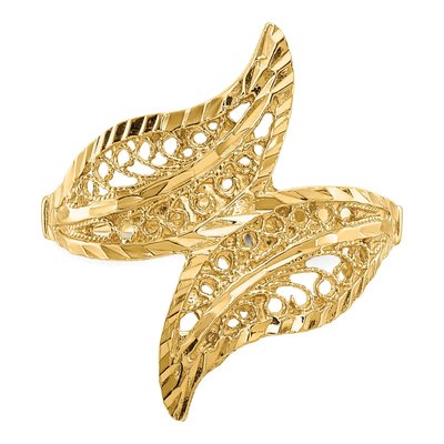 14K Yellow Gold Filigree Ring – view 5