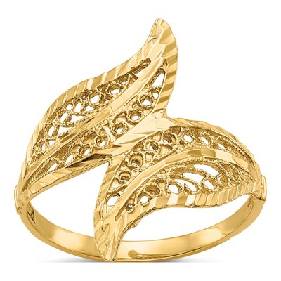 14K Yellow Gold Filigree Ring