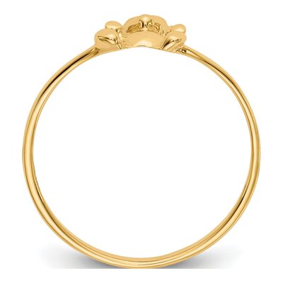 14K Yellow Gold Teddy Bear Baby Ring – view 3