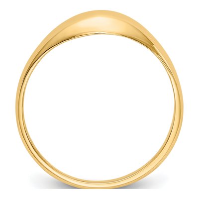 14K Yellow Gold Dome Child's Ring – view 3