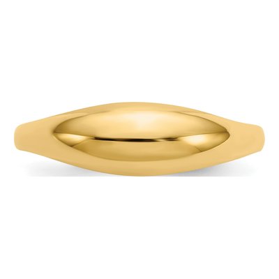 14K Yellow Gold Dome Child's Ring – view 6