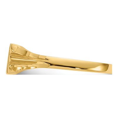 14K Yellow Gold Child's Signet Ring – view 5