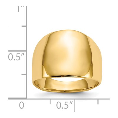 10K Rose Gold Dome Ring – view 6