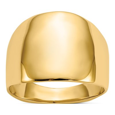 10K Rose Gold Dome Ring