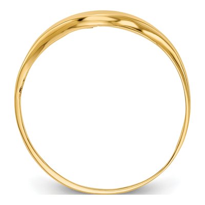 14K Yellow Gold Curve Ring – view 3