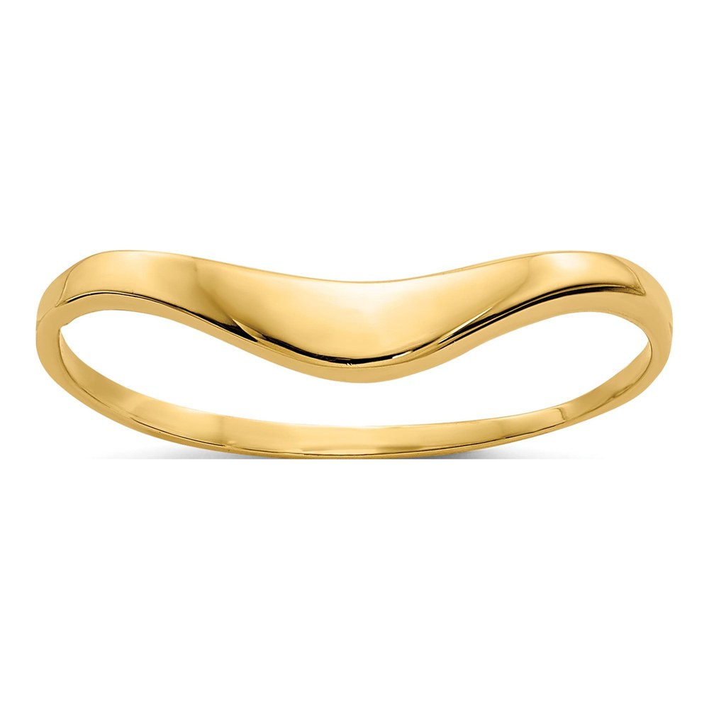 14K Yellow Gold Polished Curve Ring