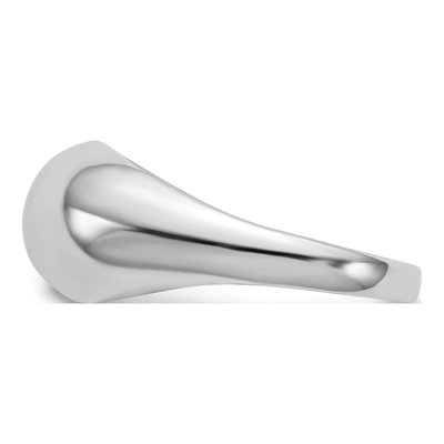 14K White Gold Dome Ring – view 5