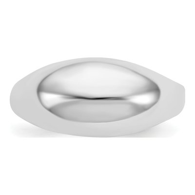 14K White Gold Dome Ring – view 6