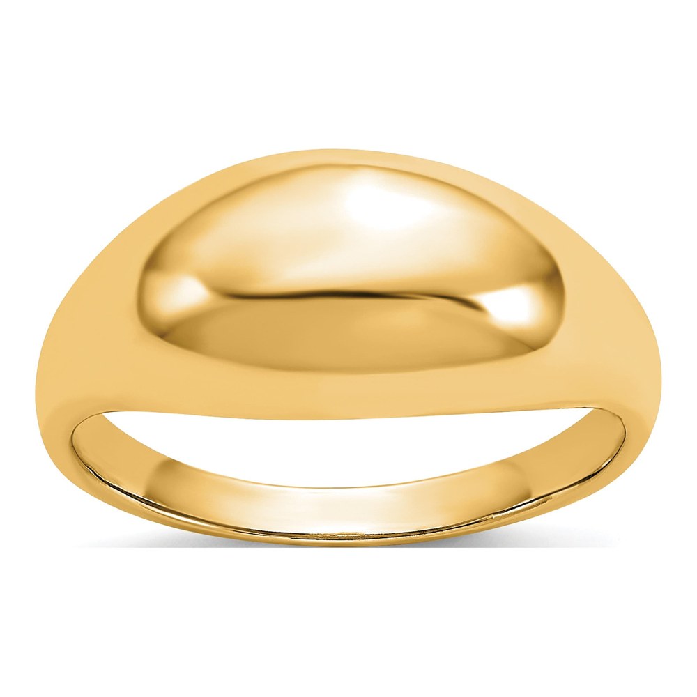 14K Yellow Gold Dome Ring