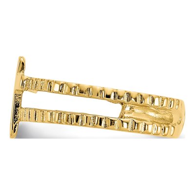 14K Yellow Gold Cross Toe Ring – view 4