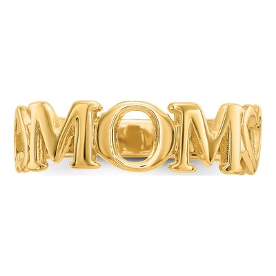 14K Yellow Gold MOM Ring – view 6