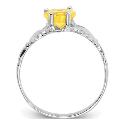 14K White Gold Claddagh Ring – view 2