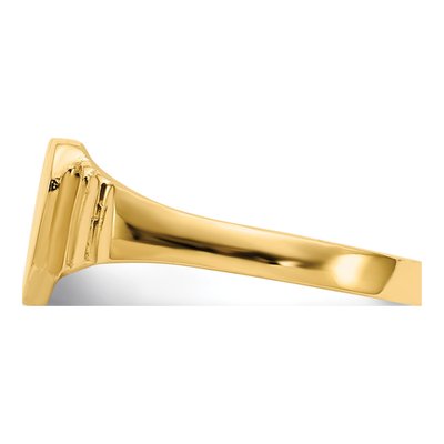 14K Yellow Gold Kids' Heart Signet Ring – view 5